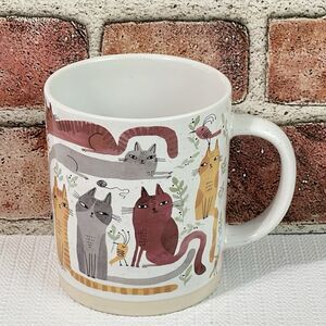 Prima CATS Ceramic Coffee Mug Multi 16oz Cat Lady Swiftie NWT